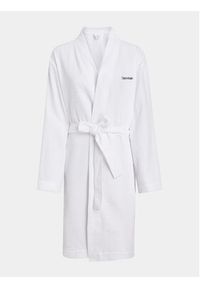 Calvin Klein Underwear Szlafrok 000QS7053E Biały. Kolor: biały. Materiał: bawełna #4