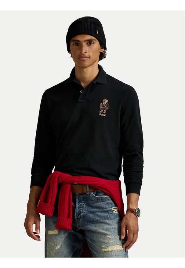 Polo Ralph Lauren Polo 710981793002 Czarny Classic Fit. Typ kołnierza: polo. Kolor: czarny. Materiał: bawełna