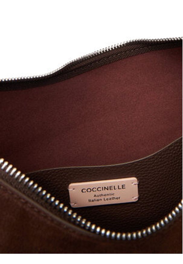 Coccinelle Torebka QKG Coccinellesunup Suede E1 QKG 13 01 01 Brązowy. Kolor: brązowy. Materiał: skórzane, zamszowe