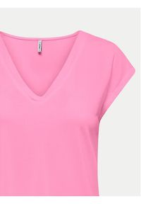 only - ONLY T-Shirt Free 15287041 Różowy Regular Fit. Kolor: różowy. Materiał: syntetyk