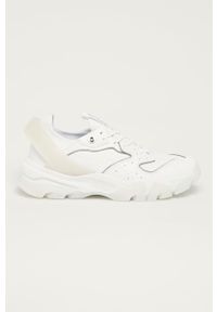 Calvin Klein Jeans - Buty. Nosek buta: okrągły. Zapięcie: sznurówki. Kolor: biały. Materiał: guma #1
