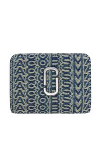 MARC JACOBS - Marc Jacobs Portfel The Mini Compact Wallet 2P5SMP013S03 Granatowy. Kolor: niebieski. Materiał: materiał #1