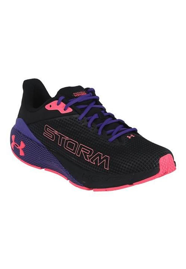 Buty do biegania męskie Under Armour Machina Storm. Kolor: czarny, różowy, wielokolorowy. Materiał: materiał, syntetyk. Szerokość cholewki: normalna. Sport: bieganie