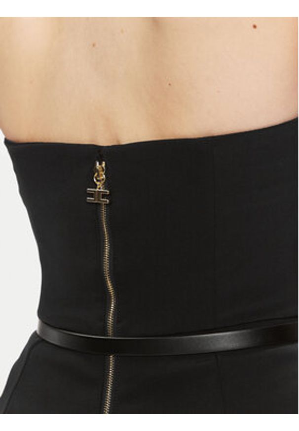 Elisabetta Franchi Kombinezon TU-015-42E2-4304 Czarny Regular Fit. Kolor: czarny. Materiał: syntetyk
