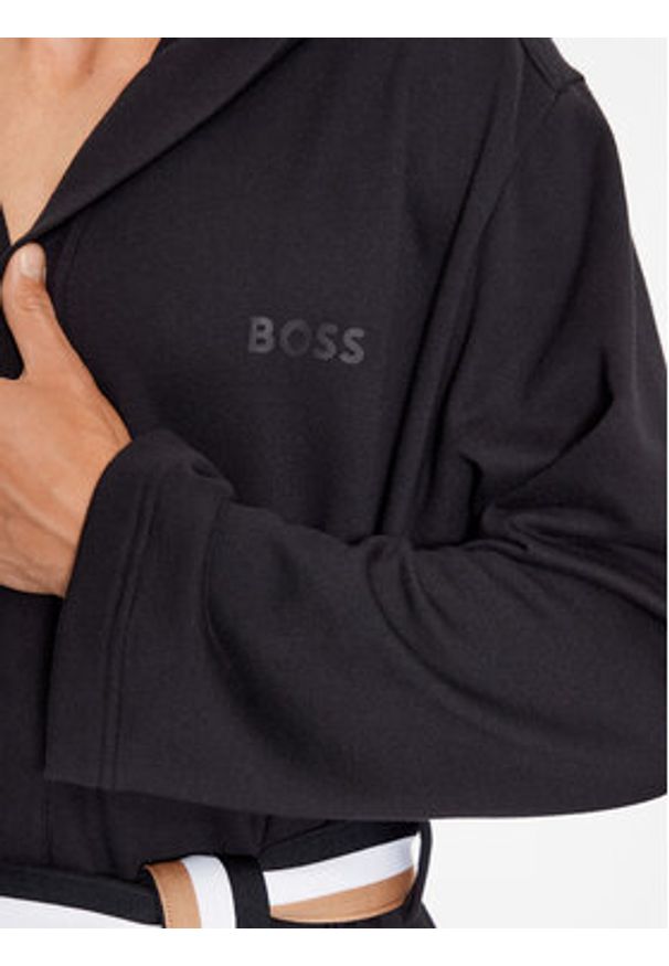 BOSS - Boss Szlafrok Iconic F. Terry Robe 50503142 Czarny. Kolor: czarny. Materiał: bawełna