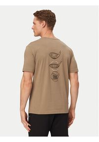 BOSS T-Shirt Birdie 50559387 Khaki Regular Fit. Kolor: brązowy. Materiał: bawełna #6