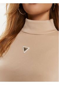Guess Bluza Olympe V4YQ05 KCAY2 Beżowy Regular Fit. Kolor: beżowy. Materiał: syntetyk