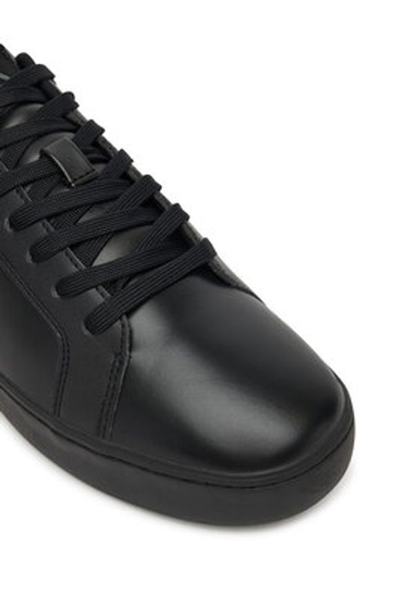 Calvin Klein Jeans Sneakersy Classic Cupsole Mono Lth YM0YM01369 Czarny. Kolor: czarny. Materiał: skóra