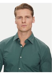 BOSS Koszula Hank 50532804 Zielony Slim Fit. Kolor: zielony. Materiał: bawełna #5