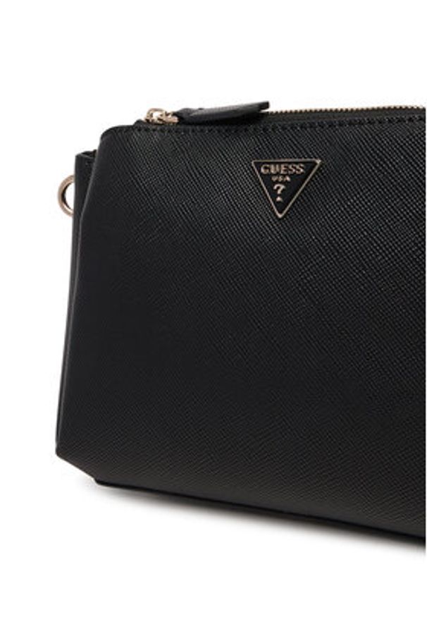 Guess Torebka Noelle II HWZG96 72120 Czarny. Kolor: czarny. Materiał: skórzane