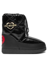 Love Moschino - LOVE MOSCHINO Śniegowce JA24982G0LEB1000 Czarny. Kolor: czarny. Materiał: materiał