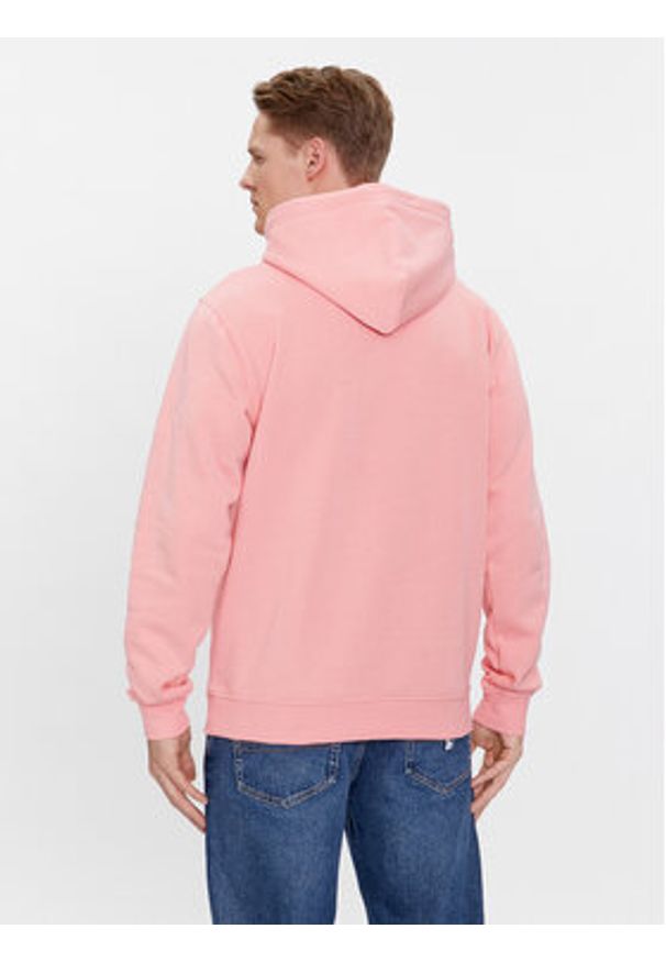 Tommy Jeans Bluza Linear Logo DM0DM17985 Różowy Regular Fit. Kolor: różowy. Materiał: bawełna