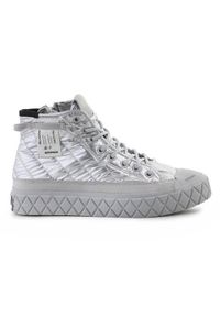 Buty do chodzenia damskie Palladium Palla Ace Re-quilt. Zapięcie: zamek. Kolor: szary. Materiał: materiał, syntetyk, tkanina. Szerokość cholewki: normalna. Sport: turystyka piesza