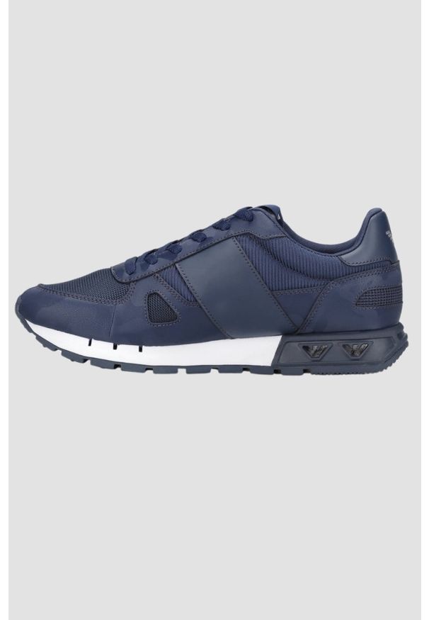 EA7 Emporio Armani - EA7 Granatowe sneakersy, Rozmiar 41 1/3. Kolor: niebieski