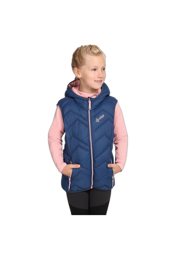 Kurtka dziewczęca Kilpi Tomm. Kolor: niebieski. Materiał: nylon. Sport: turystyka piesza