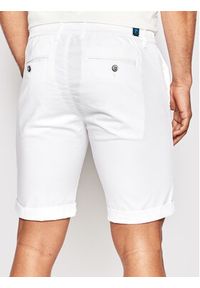 Pierre Cardin Szorty materiałowe 34770/000/4007 Biały Slim Fit. Kolor: biały. Materiał: bawełna, materiał