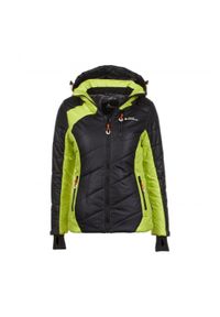 PEAK MOUNTAIN - Damska kurtka narciarska Peak Mountain Acilorg. Kolor: zielony, żółty, czarny, wielokolorowy. Sezon: zima. Sport: narciarstwo #1