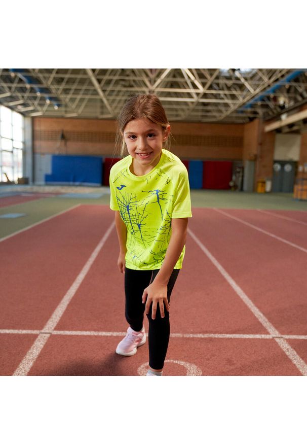 Koszulka do biegania damska Joma Elite IX. Kolor: niebieski, żółty, wielokolorowy. Sport: bieganie