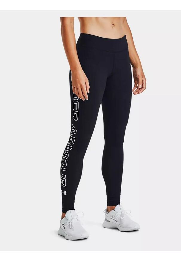 Under Armour - Legginsy treningowe damskie UNDER ARMOUR szybkoschnące termoaktywne. Kolor: czarny. Sport: fitness