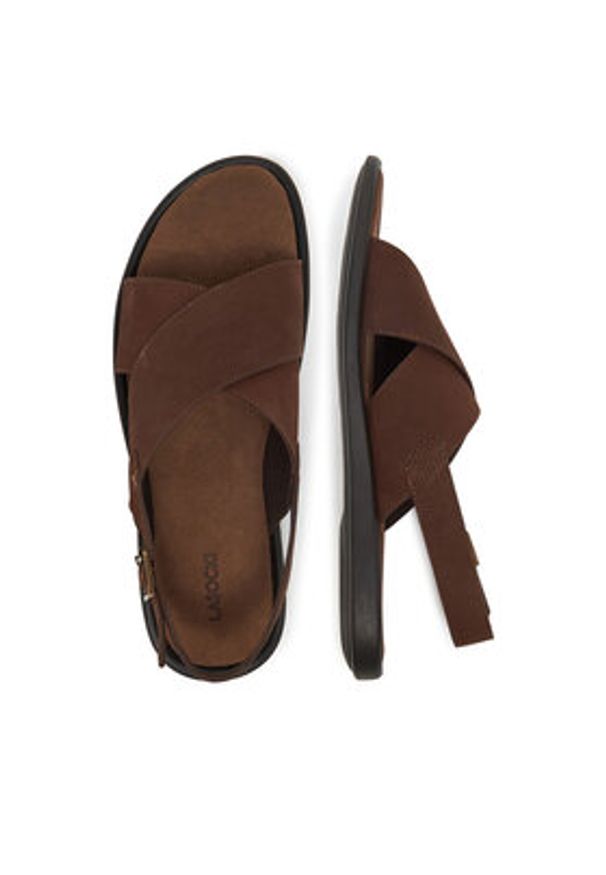 Lasocki Sandały GRAZER-15 MI25 Brązowy. Kolor: brązowy. Materiał: nubuk, skóra