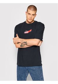 Jack&Jones PREMIUM T-Shirt Pond 12198357 Granatowy Relaxed Fit. Kolor: niebieski. Materiał: bawełna