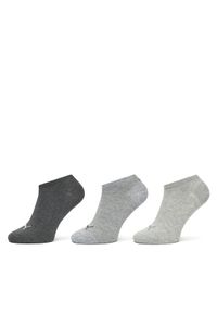 Puma Zestaw 3 par niskich skarpet unisex 938624 Szary. Kolor: szary. Materiał: bawełna, materiał