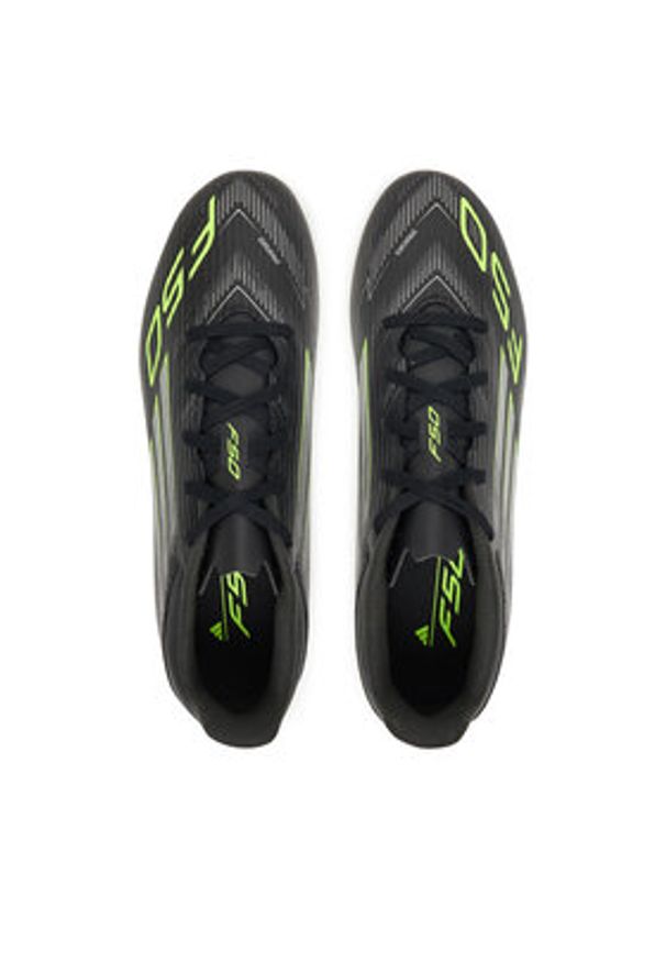 Adidas - adidas Buty do piłki nożnej F50 Club Firm/Multi-Ground Boots JI0047 Czarny. Kolor: czarny. Materiał: skóra