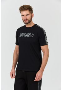 Guess - GUESS Czarny męski t-shirt Arlo Cn, Rozmiar S. Kolor: czarny #7