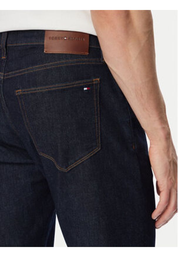 TOMMY HILFIGER - Tommy Hilfiger Jeansy Denton MW0MW42296 Granatowy Straight Leg. Kolor: niebieski