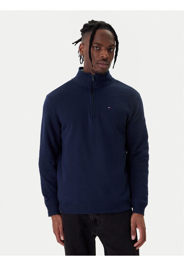 Tommy Jeans Bluza DM0DM20339 Granatowy Regular Fit. Kolor: niebieski. Materiał: bawełna
