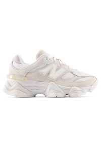 Buty dziecięce New Balance PC9060ER – beżowe. Okazja: na co dzień, na uczelnię. Kolor: beżowy. Materiał: guma, materiał, skóra, syntetyk. Szerokość cholewki: normalna. Sport: turystyka piesza