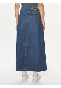 Lee Spódnica jeansowa 112349007 Niebieski Loose Fit. Kolor: niebieski. Materiał: bawełna #2