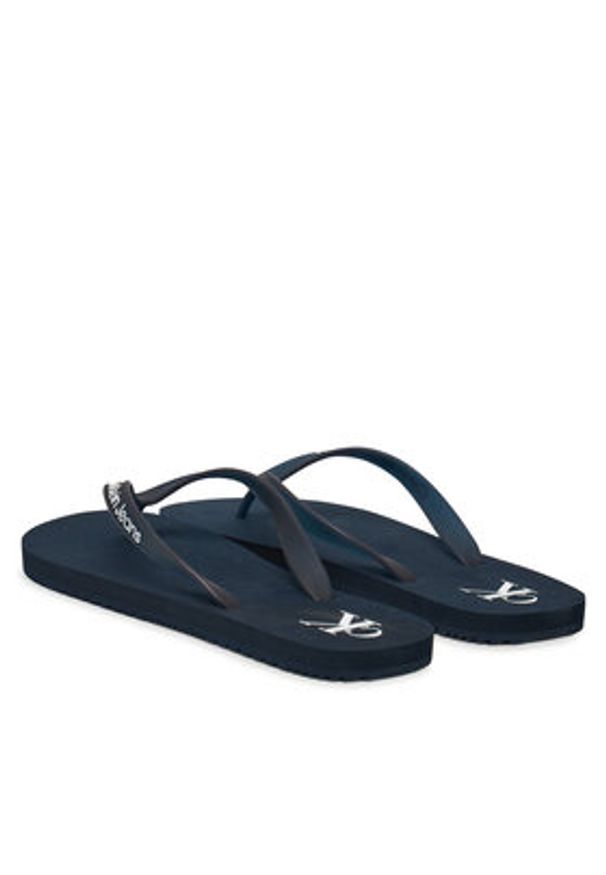 Calvin Klein Jeans Japonki Beach Sandal Transparent Tpu YM0YM01267 Granatowy. Kolor: niebieski