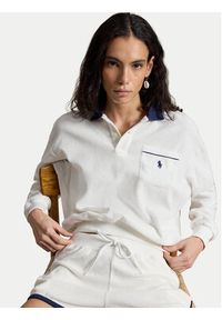 Polo Ralph Lauren Bluza 211A12737002 Biały Relaxed Fit. Typ kołnierza: polo. Kolor: biały. Materiał: bawełna #3