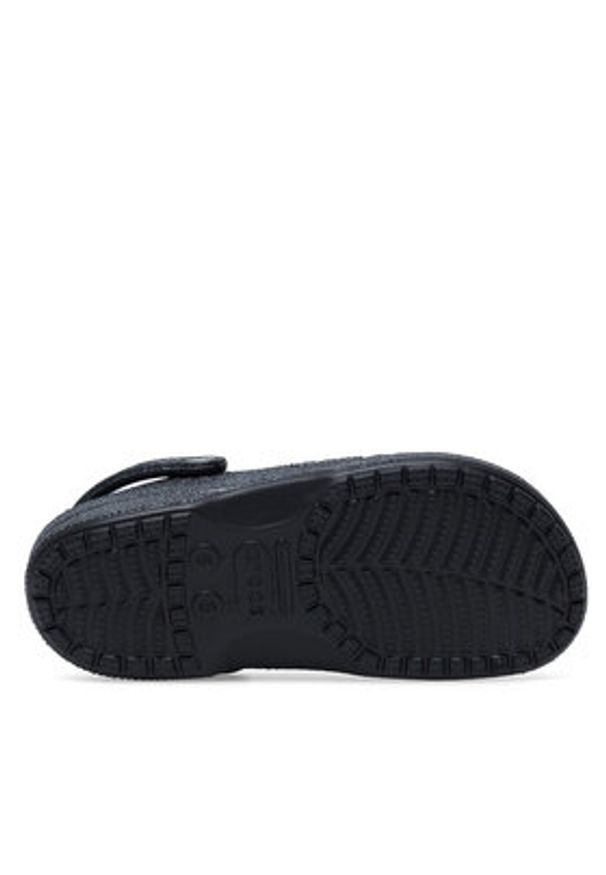 Crocs Klapki BAYA GLITTER CLOG 205925-001 Czarny. Kolor: czarny. Materiał: syntetyk