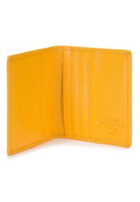 Wittchen - Etui na karty skórzane klasyczne. Kolor: żółty. Materiał: skóra #6