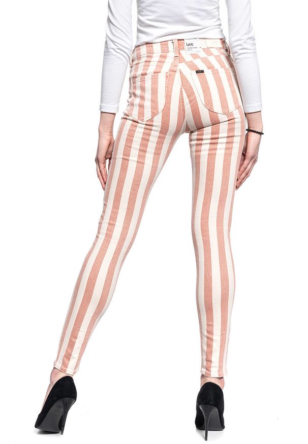 Lee - SPODNIE DAMSKIE LEE SKINNY HIGH WAIST TERACOTTA L626LIMG 112114249. Stan: podwyższony