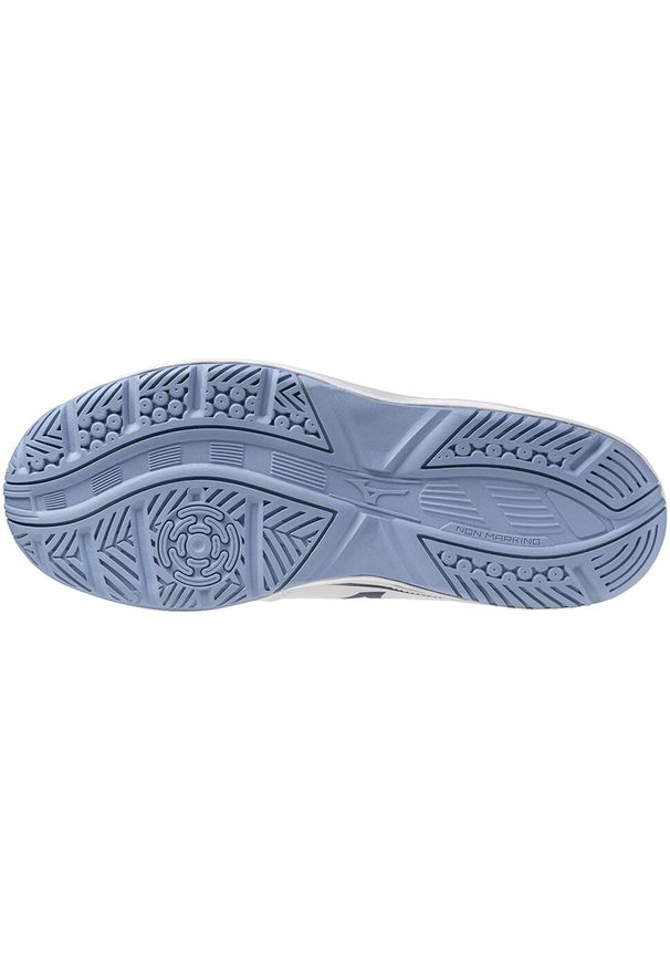 Buty halowe męskie Mizuno Cyclone Speed 5. Kolor: biały, niebieski, wielokolorowy