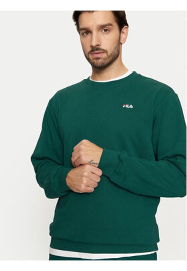 Fila Bluza Brustem FAM0343 Zielony Regular Fit. Kolor: zielony. Materiał: bawełna