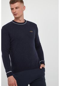Aeronautica Militare - Sweter męski wełniany AERONAUTICA MILITARE. Materiał: wełna