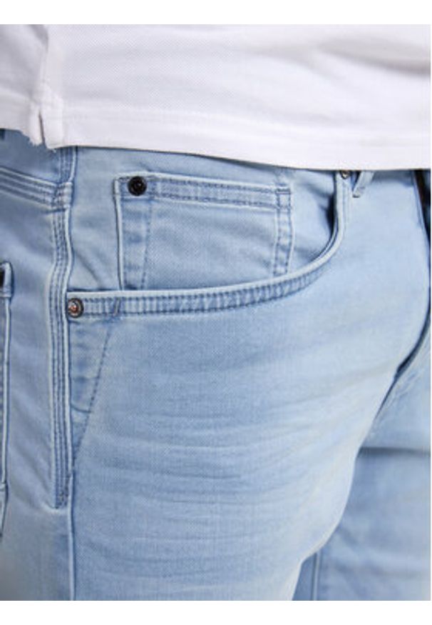 Petrol Industries Szorty jeansowe M-ROS-SHO001 Niebieski Slim Fit. Kolor: niebieski. Materiał: bawełna