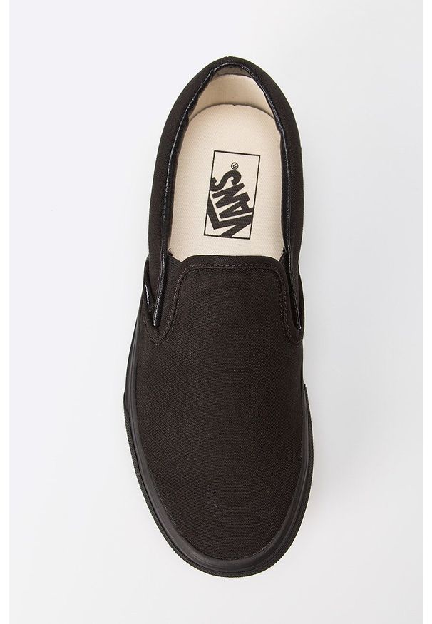 Vans - Tenisówki Classic Slip-On. Nosek buta: okrągły. Zapięcie: bez zapięcia. Kolor: czarny. Materiał: guma. Szerokość cholewki: normalna