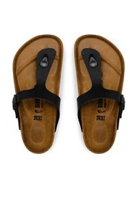 Birkenstock Japonki Gizeh 043691 Czarny. Kolor: czarny. Materiał: skóra #4