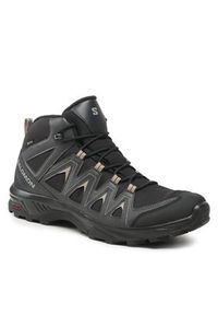 salomon - Salomon Trekkingi X Braze Mid GORE-TEX L47174800 Czarny. Kolor: czarny. Materiał: skóra. Technologia: Gore-Tex. Sport: turystyka piesza