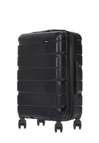 Ochnik - Komplet walizek na kółkach 19'/24'/28'. Kolor: czarny. Materiał: materiał, poliester, guma #12