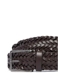 Calvin Klein Pasek Warmth Buckle Woven 35Mm Fixed - LV04D7061G Brązowy ciemny. Kolor: brązowy. Materiał: skóra #2