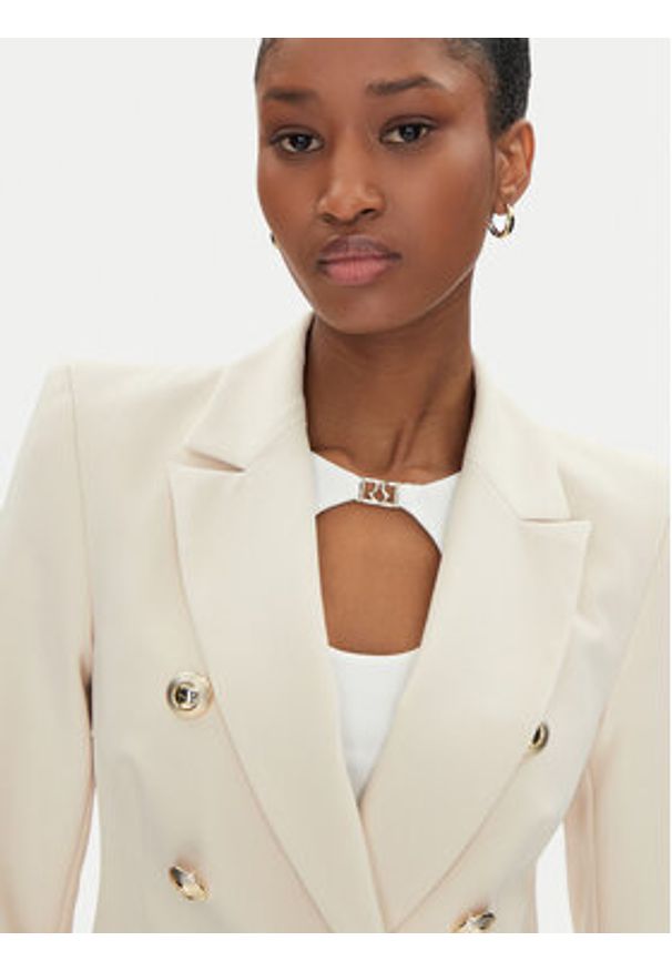 Rinascimento Marynarka CFC0122865003 Beżowy Regular Fit. Kolor: beżowy. Materiał: syntetyk