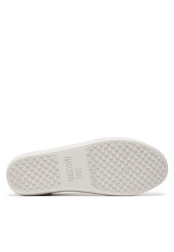 Love Moschino - LOVE MOSCHINO Sneakersy JA15512G0IIAC10A Biały. Kolor: biały. Materiał: skóra
