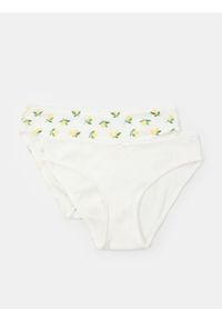 Sinsay - Bawełniane figi 2 pack - wielobarwny. Materiał: bawełna