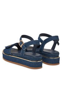 TOMMY HILFIGER - Tommy Hilfiger Sandały T3A2-33788-1828 S Granatowy. Kolor: niebieski. Materiał: materiał #7